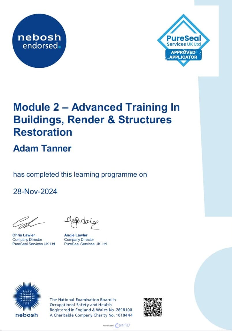 Module Two Certification From Pureseal